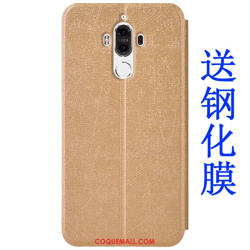 Étui Huawei Mate 9 Bleu Transparent Couleur, Coque Huawei Mate 9 Protection Étui En Cuir