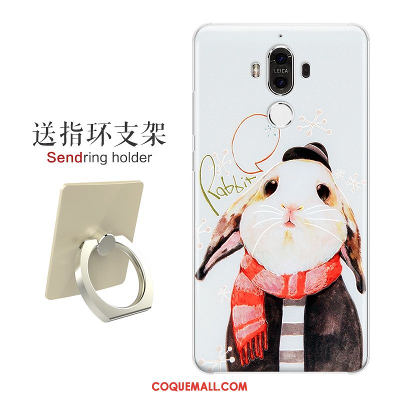 Étui Huawei Mate 9 Dessin Animé Incassable Noir, Coque Huawei Mate 9 Protection Gaufrage