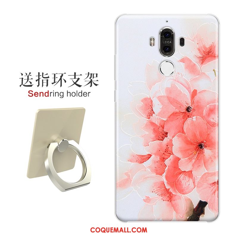 Étui Huawei Mate 9 Dessin Animé Incassable Noir, Coque Huawei Mate 9 Protection Gaufrage