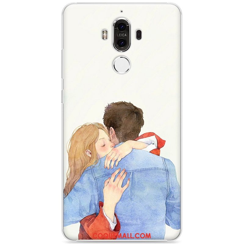 Étui Huawei Mate 9 Difficile Peinture Téléphone Portable, Coque Huawei Mate 9 Protection Bleu