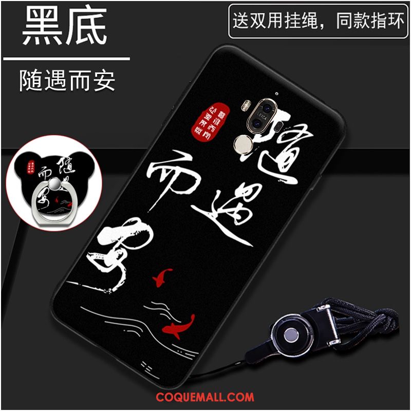 Étui Huawei Mate 9 Fluide Doux Téléphone Portable Protection, Coque Huawei Mate 9 Noir