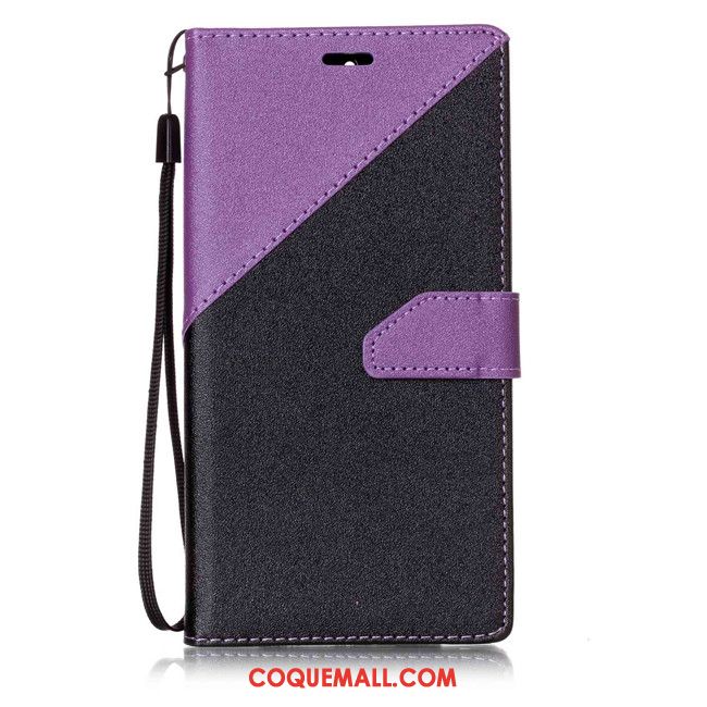 Étui Huawei Mate 9 Luxe Étui En Cuir Violet, Coque Huawei Mate 9 Téléphone Portable Protection