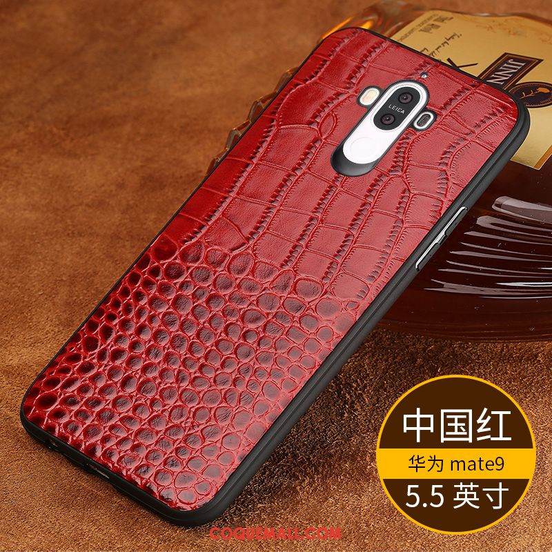 Étui Huawei Mate 9 Membrane Protection Vintage, Coque Huawei Mate 9 Téléphone Portable Support Braun