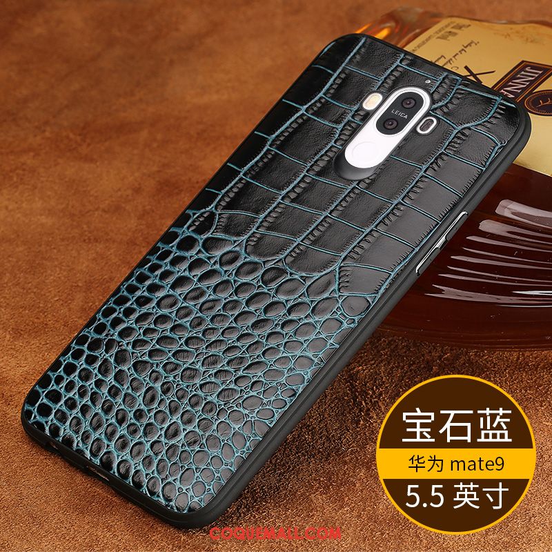 Étui Huawei Mate 9 Membrane Protection Vintage, Coque Huawei Mate 9 Téléphone Portable Support Braun