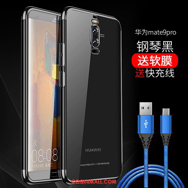 Étui Huawei Mate 9 Pro Bleu Silicone Protection, Coque Huawei Mate 9 Pro Tendance Tout Compris