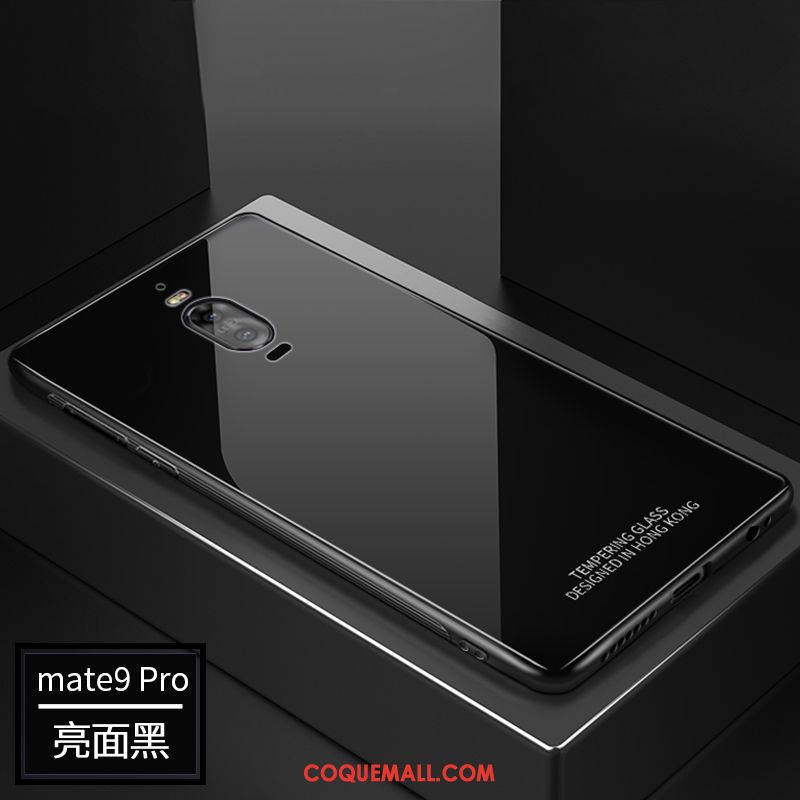 Étui Huawei Mate 9 Pro Créatif Silicone Verre Trempé, Coque Huawei Mate 9 Pro Nouveau Protection