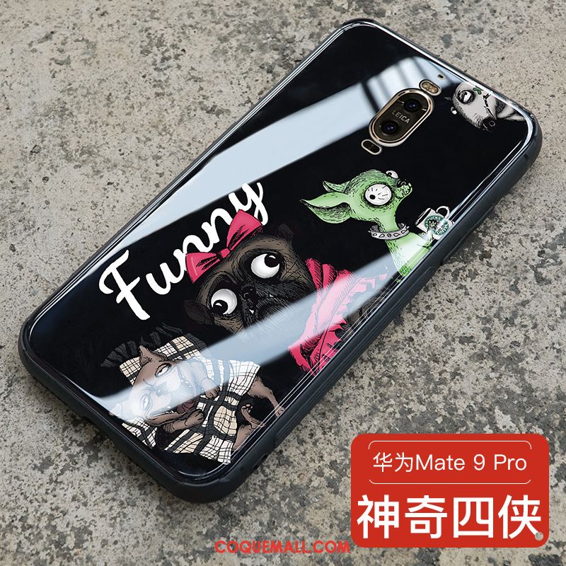Étui Huawei Mate 9 Pro Créatif Verre Téléphone Portable, Coque Huawei Mate 9 Pro Nouveau Personnalité