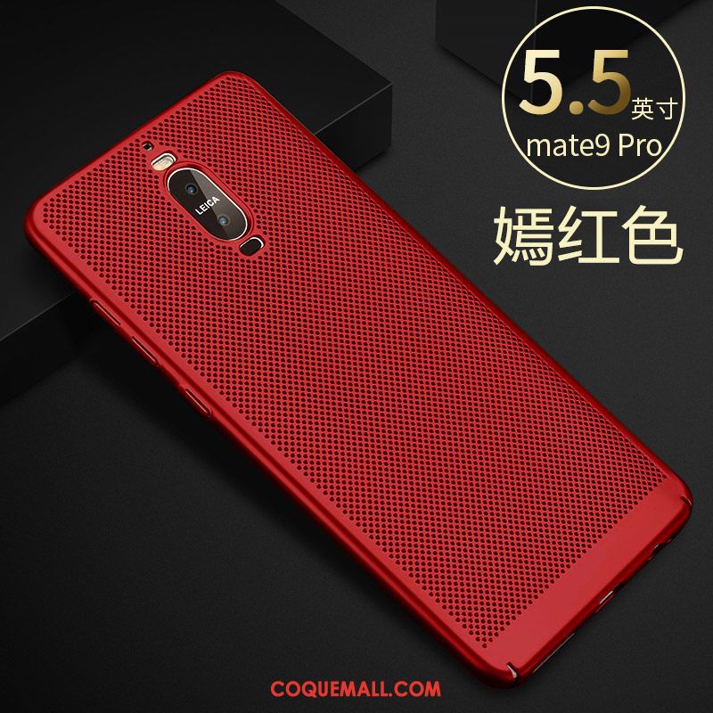 Étui Huawei Mate 9 Pro Difficile Refroidissement Délavé En Daim, Coque Huawei Mate 9 Pro Très Mince Bleu