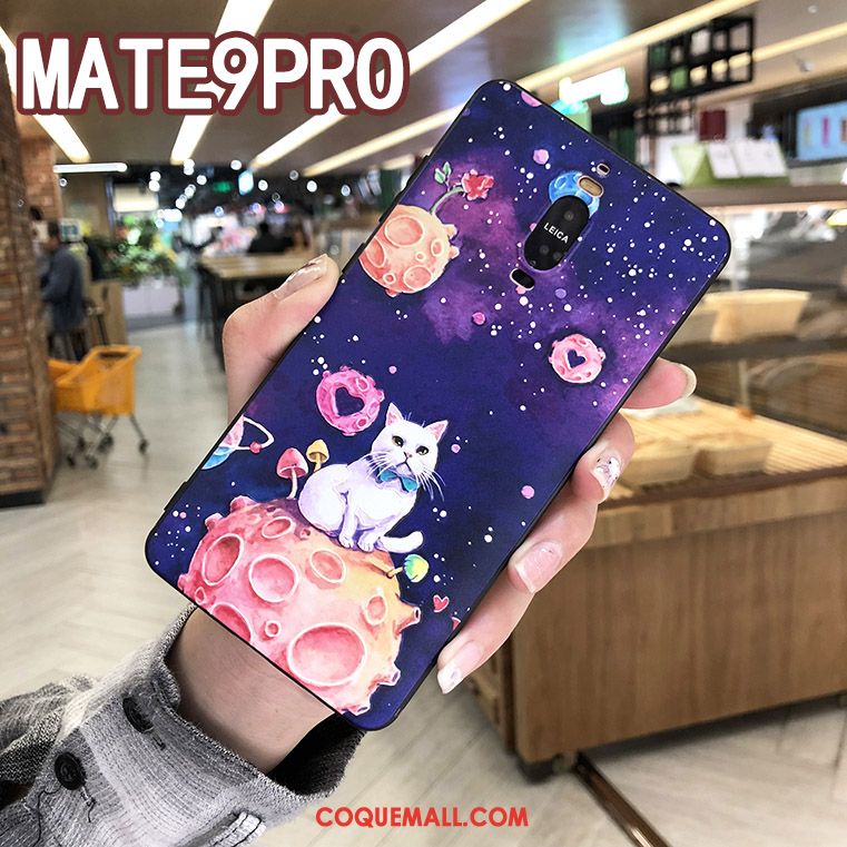 Étui Huawei Mate 9 Pro Fluide Doux Créatif Incassable, Coque Huawei Mate 9 Pro Amoureux Protection