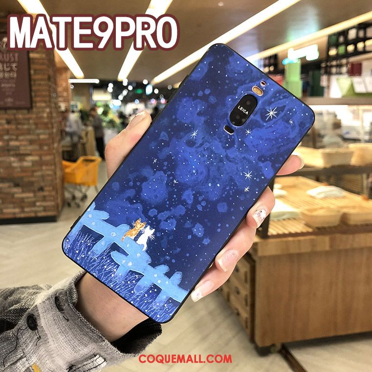 Étui Huawei Mate 9 Pro Fluide Doux Créatif Incassable, Coque Huawei Mate 9 Pro Amoureux Protection