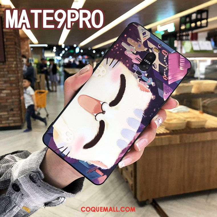 Étui Huawei Mate 9 Pro Fluide Doux Créatif Incassable, Coque Huawei Mate 9 Pro Amoureux Protection