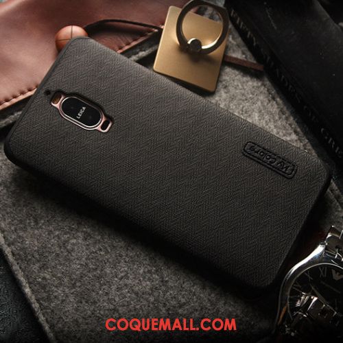 Étui Huawei Mate 9 Pro Incassable Protection Toile, Coque Huawei Mate 9 Pro Kaki Tout Compris Braun