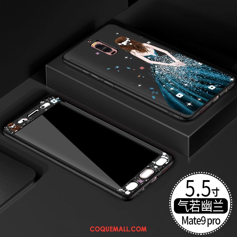 Étui Huawei Mate 9 Pro Incassable Rouge Tendance, Coque Huawei Mate 9 Pro Ornements Suspendus Tout Compris