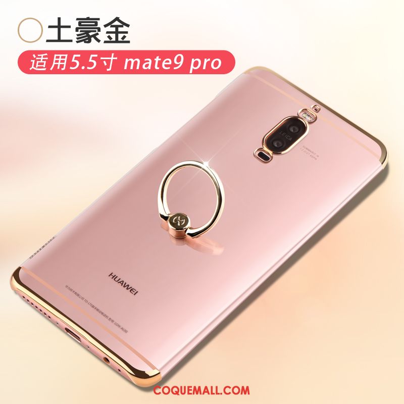 Étui Huawei Mate 9 Pro Or Incassable Simple, Coque Huawei Mate 9 Pro Protection Délavé En Daim