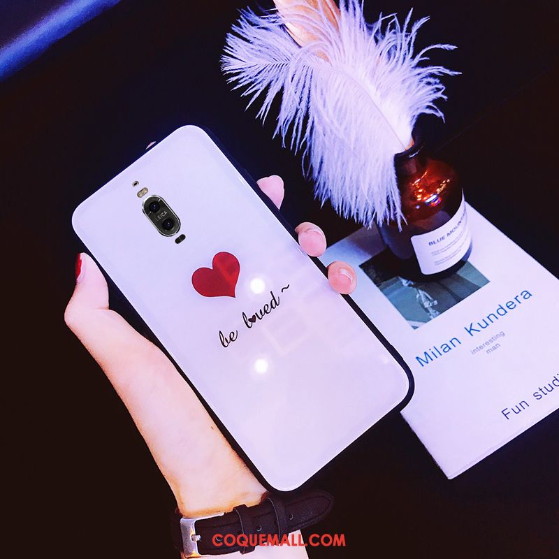 Étui Huawei Mate 9 Pro Personnalité Mode Net Rouge, Coque Huawei Mate 9 Pro Violet Amoureux