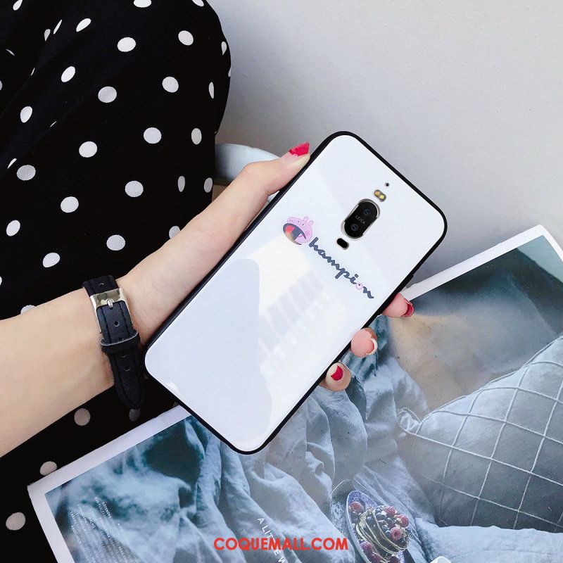 Étui Huawei Mate 9 Pro Personnalité Mode Net Rouge, Coque Huawei Mate 9 Pro Violet Amoureux