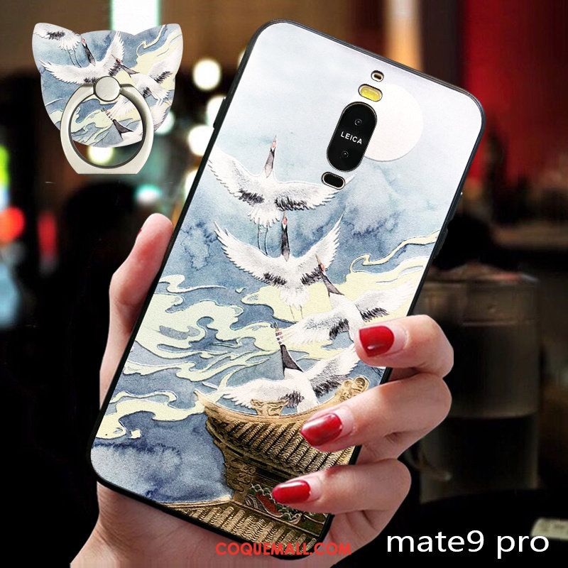 Étui Huawei Mate 9 Pro Protection Anneau Ornements Suspendus, Coque Huawei Mate 9 Pro Téléphone Portable Boucle