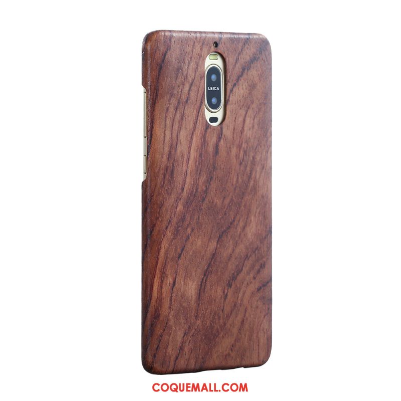 Étui Huawei Mate 9 Pro Protection En Bois Téléphone Portable, Coque Huawei Mate 9 Pro Bois Très Mince Braun Nackte Farbe