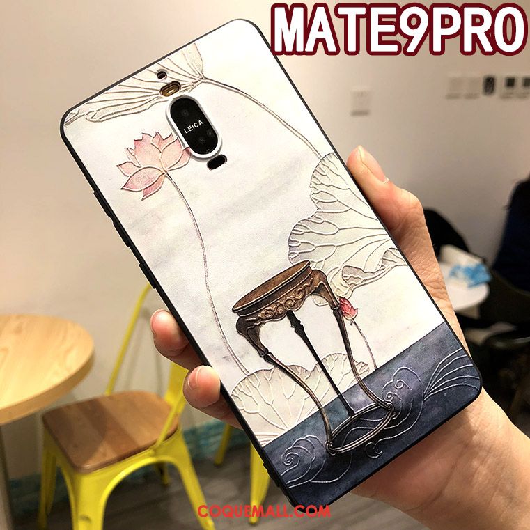 Étui Huawei Mate 9 Pro Protection Tendance Fluide Doux, Coque Huawei Mate 9 Pro Téléphone Portable Incassable Beige Farbe