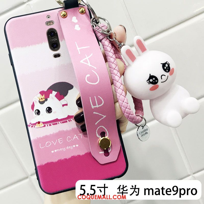 Étui Huawei Mate 9 Pro Silicone Dessin Animé Très Mince, Coque Huawei Mate 9 Pro Charmant Marque De Tendance