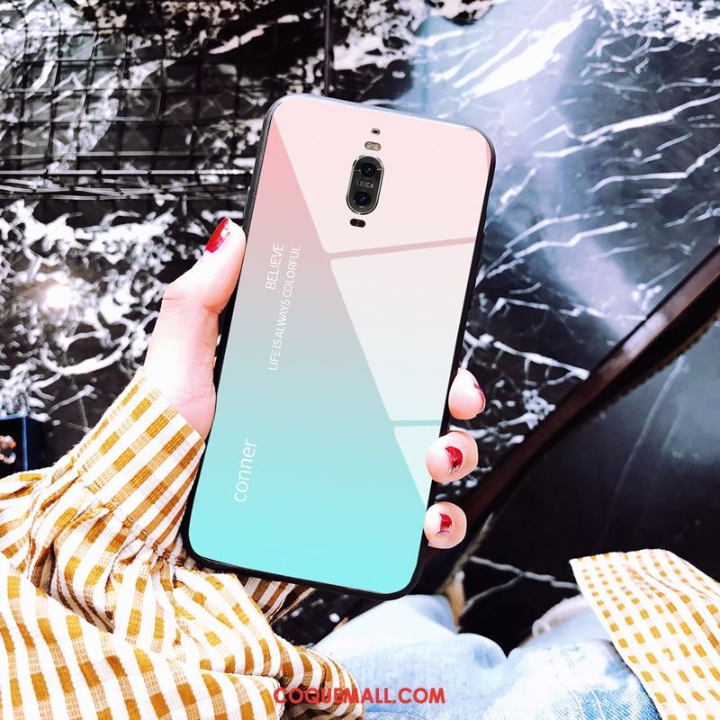 Étui Huawei Mate 9 Pro Simple Tout Compris Protection, Coque Huawei Mate 9 Pro Incassable Amoureux