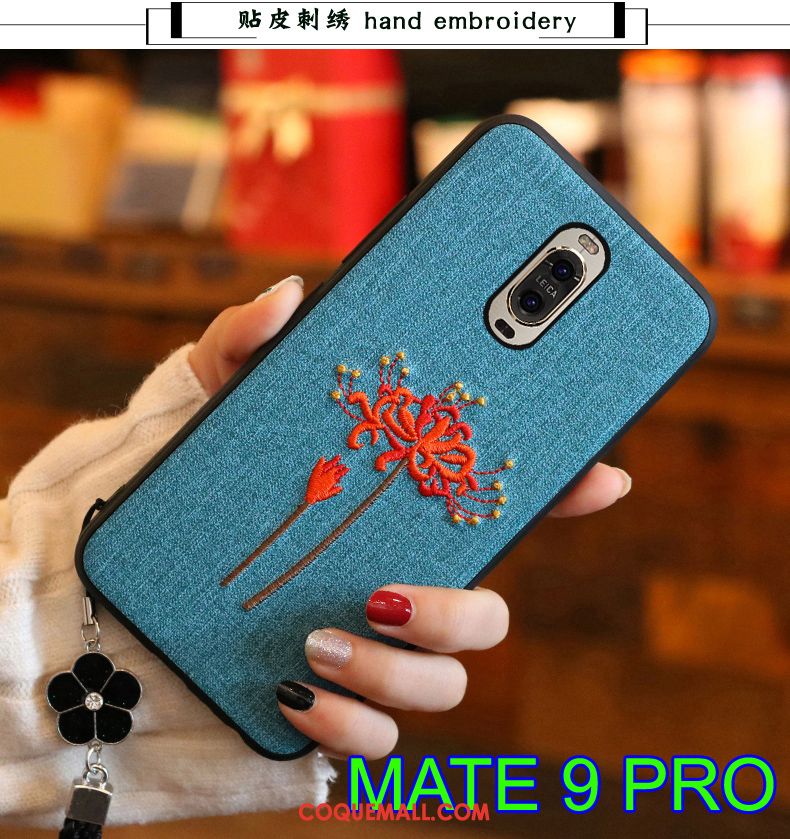 Étui Huawei Mate 9 Pro Tendance Couvercle Arrière Téléphone Portable, Coque Huawei Mate 9 Pro Fluide Doux Gris