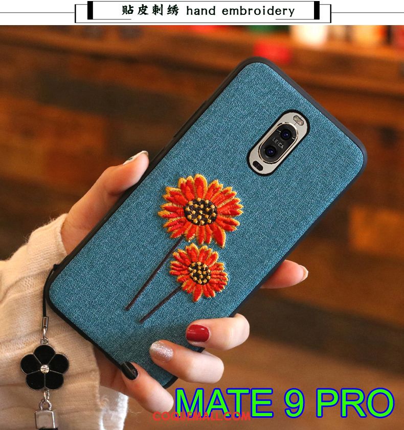 Étui Huawei Mate 9 Pro Tendance Couvercle Arrière Téléphone Portable, Coque Huawei Mate 9 Pro Fluide Doux Gris