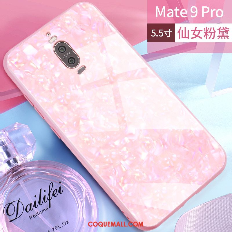 Étui Huawei Mate 9 Pro Très Mince Net Rouge Silicone, Coque Huawei Mate 9 Pro Protection Téléphone Portable