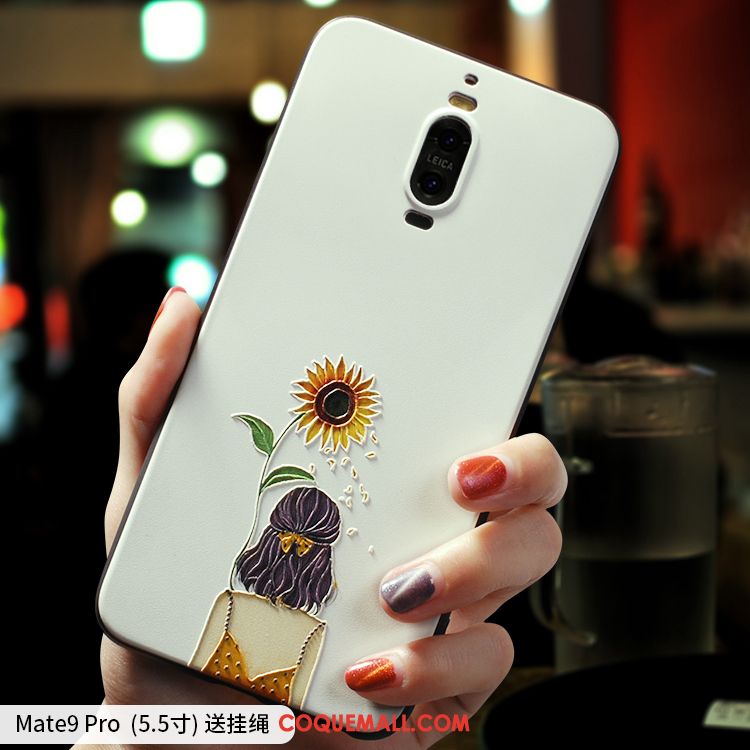 Étui Huawei Mate 9 Pro Téléphone Portable Blanc Silicone, Coque Huawei Mate 9 Pro Incassable