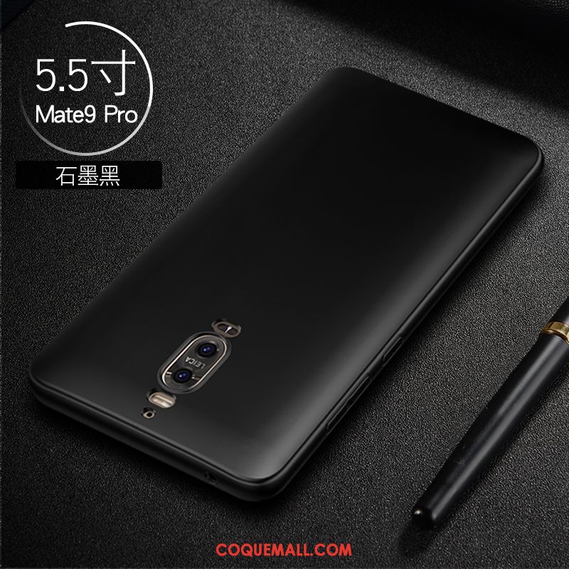 Étui Huawei Mate 9 Pro Téléphone Portable Incassable Délavé En Daim, Coque Huawei Mate 9 Pro Fluide Doux Très Mince