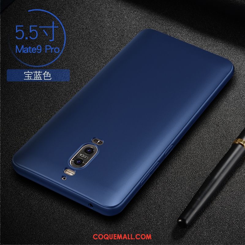 Étui Huawei Mate 9 Pro Téléphone Portable Incassable Délavé En Daim, Coque Huawei Mate 9 Pro Fluide Doux Très Mince