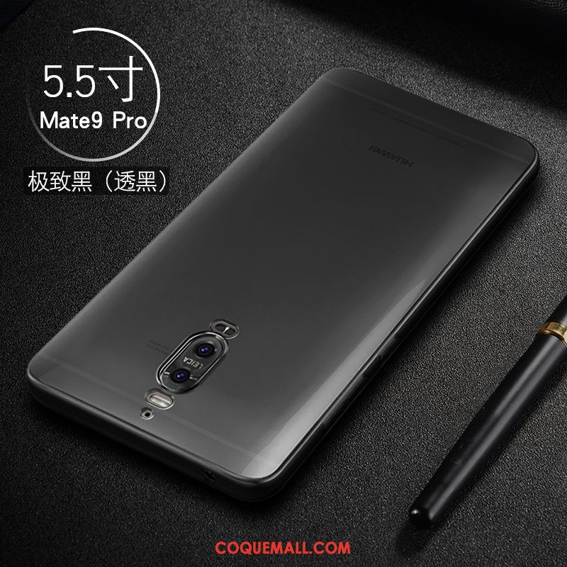 Étui Huawei Mate 9 Pro Téléphone Portable Incassable Délavé En Daim, Coque Huawei Mate 9 Pro Fluide Doux Très Mince