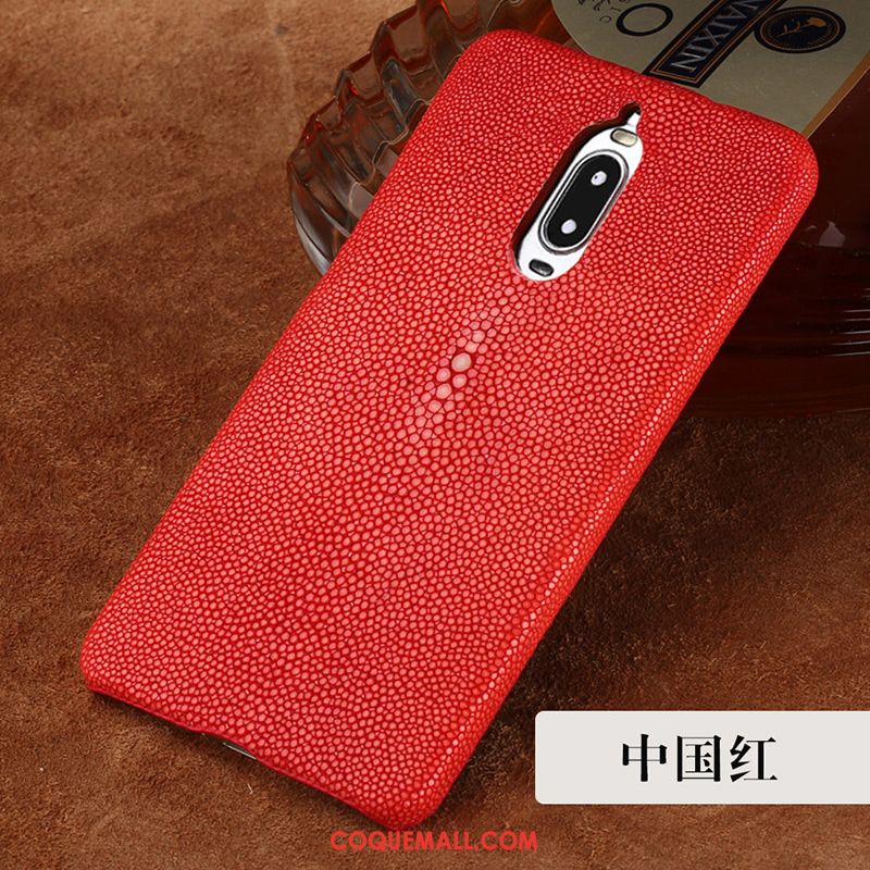 Étui Huawei Mate 9 Pro Téléphone Portable Marque De Tendance Incassable, Coque Huawei Mate 9 Pro Rouge Étui En Cuir