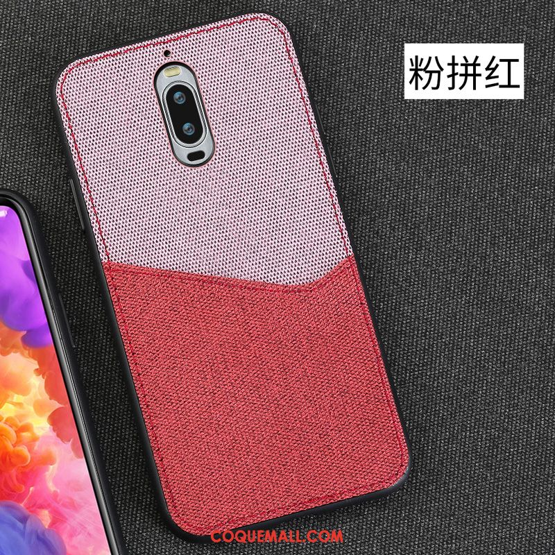 Étui Huawei Mate 9 Pro Épissure Magnétisme À Bord, Coque Huawei Mate 9 Pro Rouge Marque De Tendance