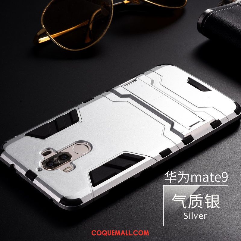 Étui Huawei Mate 9 Protection Incassable Argent, Coque Huawei Mate 9 Silicone Fluide Doux