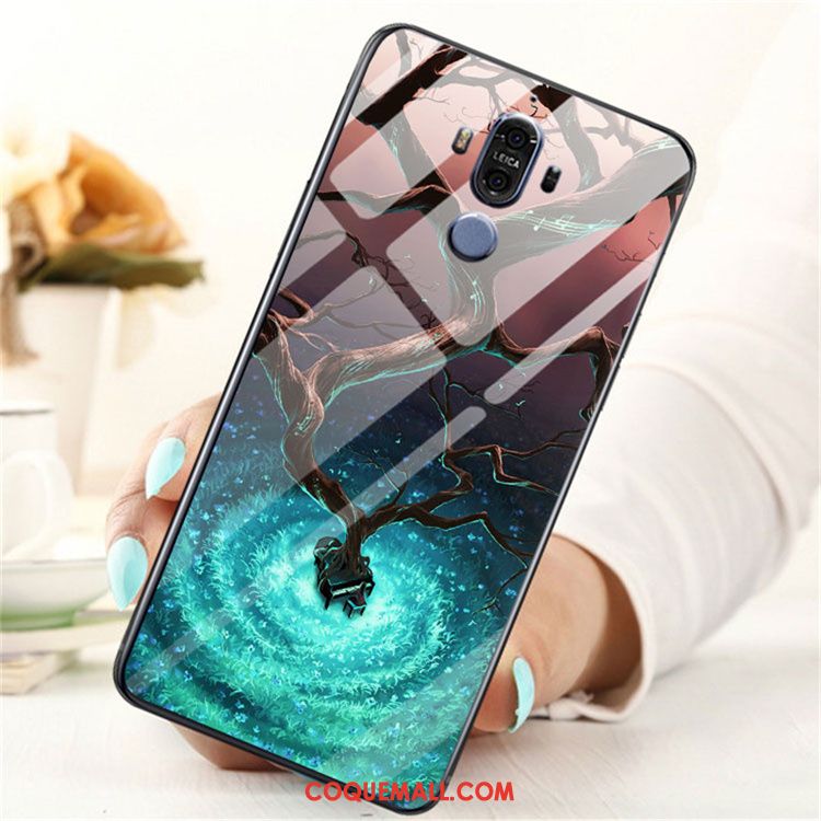 Étui Huawei Mate 9 Protection Tendance Noir, Coque Huawei Mate 9 Fluide Doux Dessin Animé