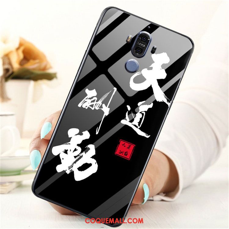 Étui Huawei Mate 9 Protection Tendance Noir, Coque Huawei Mate 9 Fluide Doux Dessin Animé