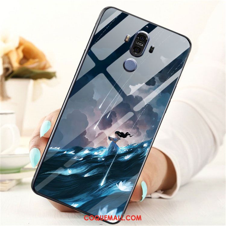 Étui Huawei Mate 9 Protection Tendance Noir, Coque Huawei Mate 9 Fluide Doux Dessin Animé