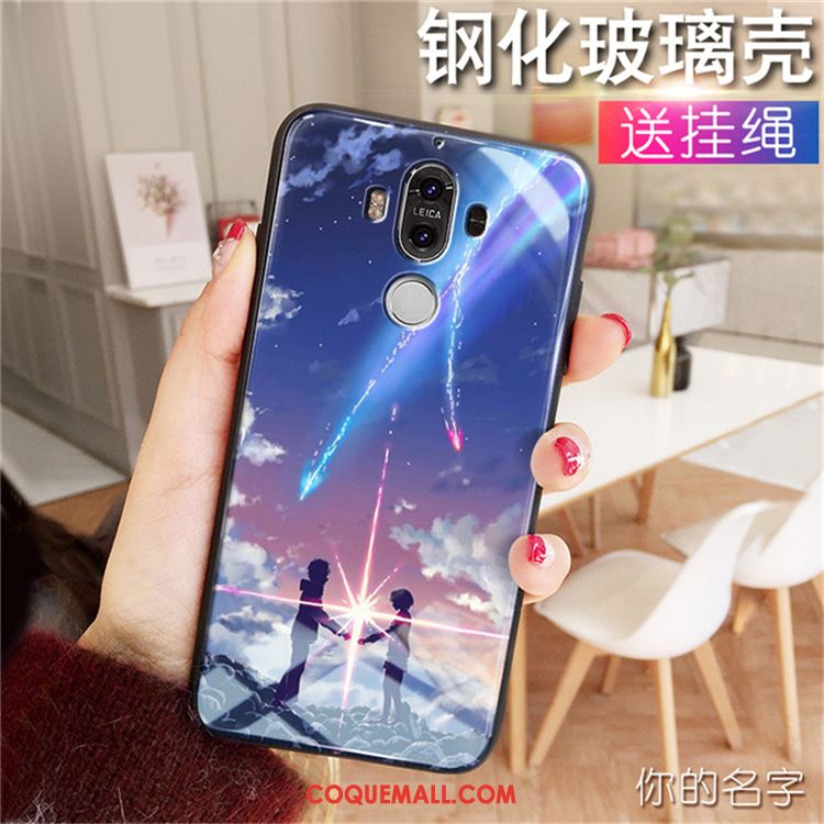 Étui Huawei Mate 9 Protection Tendance Noir, Coque Huawei Mate 9 Fluide Doux Dessin Animé