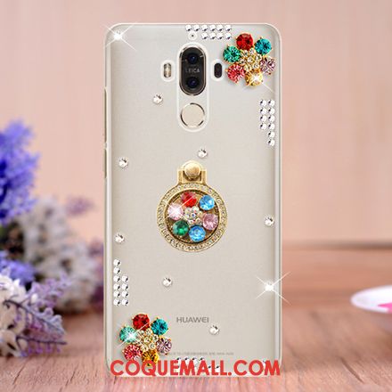 Étui Huawei Mate 9 Strass Transparent Téléphone Portable, Coque Huawei Mate 9 Créatif Support