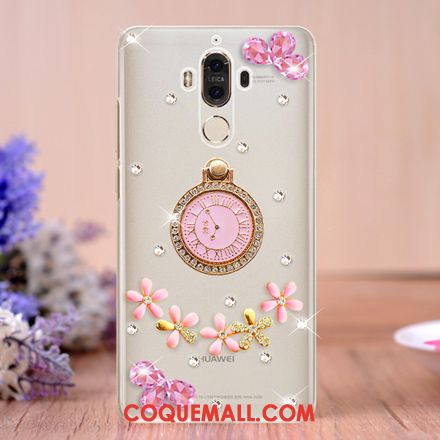 Étui Huawei Mate 9 Strass Transparent Téléphone Portable, Coque Huawei Mate 9 Créatif Support