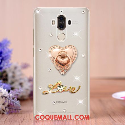 Étui Huawei Mate 9 Strass Transparent Téléphone Portable, Coque Huawei Mate 9 Créatif Support