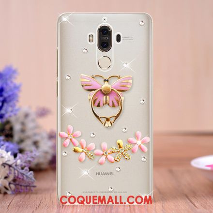 Étui Huawei Mate 9 Strass Transparent Téléphone Portable, Coque Huawei Mate 9 Créatif Support