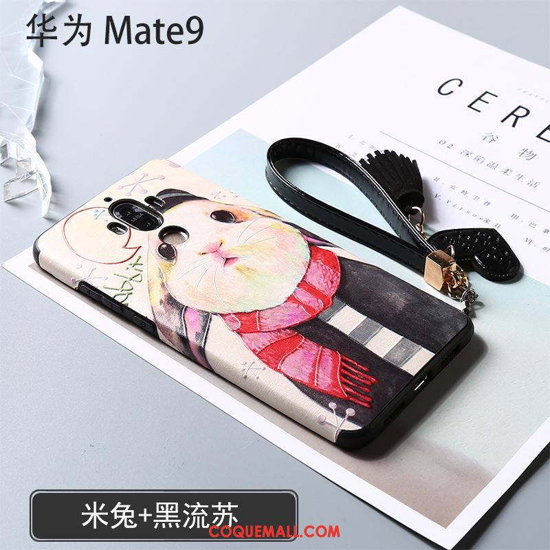 Étui Huawei Mate 9 Tout Compris Gaufrage Gris, Coque Huawei Mate 9 Téléphone Portable