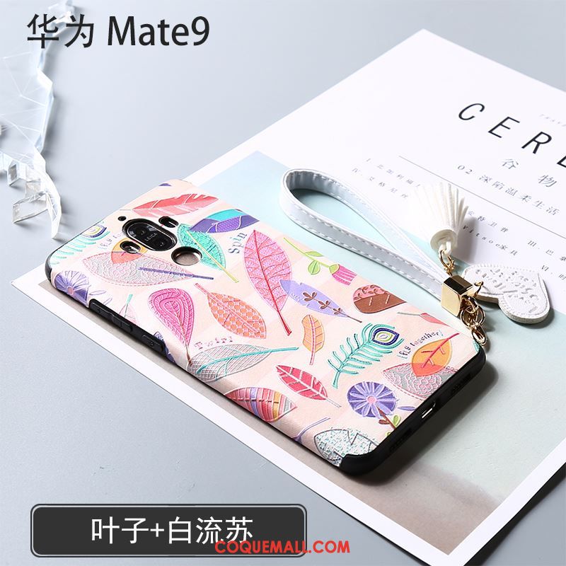 Étui Huawei Mate 9 Tout Compris Gaufrage Gris, Coque Huawei Mate 9 Téléphone Portable