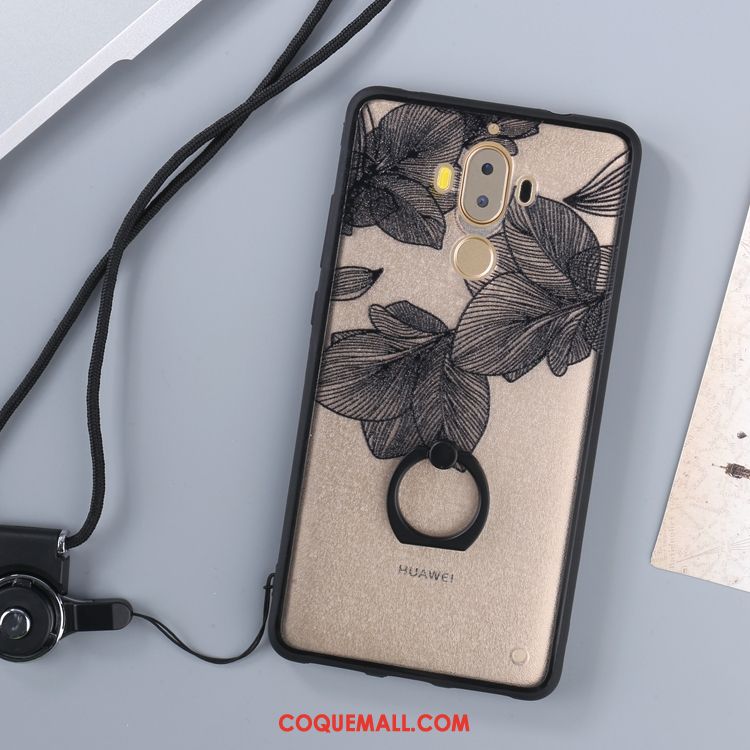 Étui Huawei Mate 9 Téléphone Portable Gris Cou Suspendu, Coque Huawei Mate 9 Support Ornements Suspendus