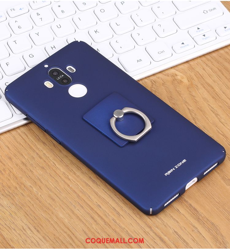 Étui Huawei Mate 9 Violet Délavé En Daim Membrane, Coque Huawei Mate 9 Incassable Tempérer