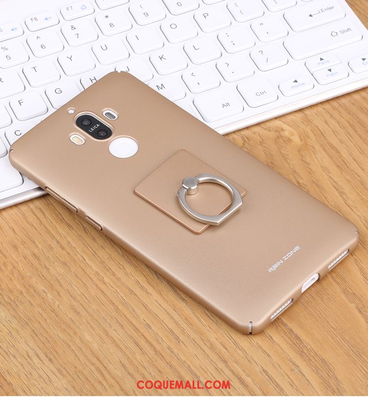 Étui Huawei Mate 9 Violet Délavé En Daim Membrane, Coque Huawei Mate 9 Incassable Tempérer