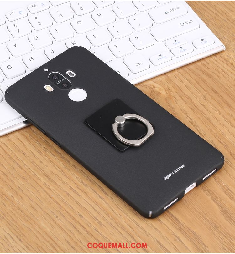 Étui Huawei Mate 9 Violet Délavé En Daim Membrane, Coque Huawei Mate 9 Incassable Tempérer