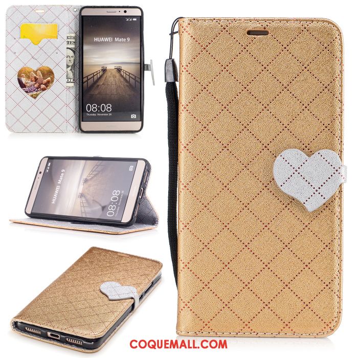 Étui Huawei Mate 9 Violet Étui En Cuir Couvercle Arrière, Coque Huawei Mate 9 Téléphone Portable Protection